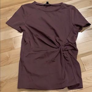 Dark purple express short sleeved shirt